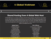 Tablet Screenshot of aglobalwebhost.com